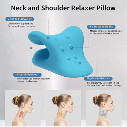 Neck Relaxer | Cervical Pillow | Neck & Shoulder Support for Pain Relief