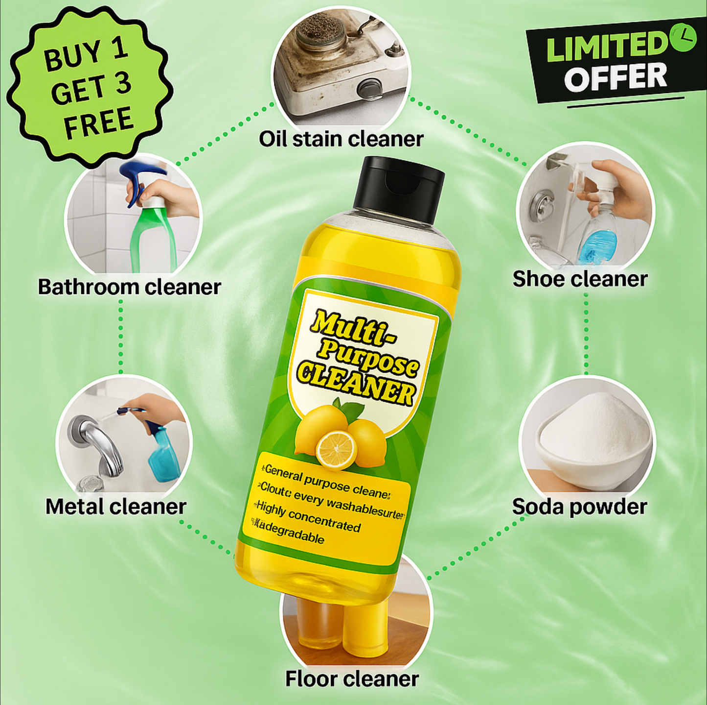 🧽 India’s #1 Cleaner – Buy 1 Get 3 FREE, Offer Ends Tonight!